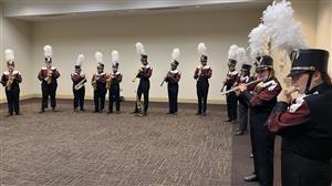 Band warming up